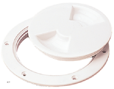 DECK PLATE -SCREW OUT 6IN WHT